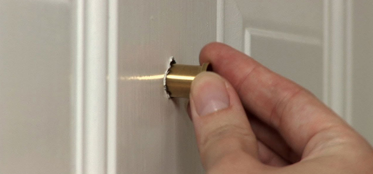 peephole door repair in Pollock Pines